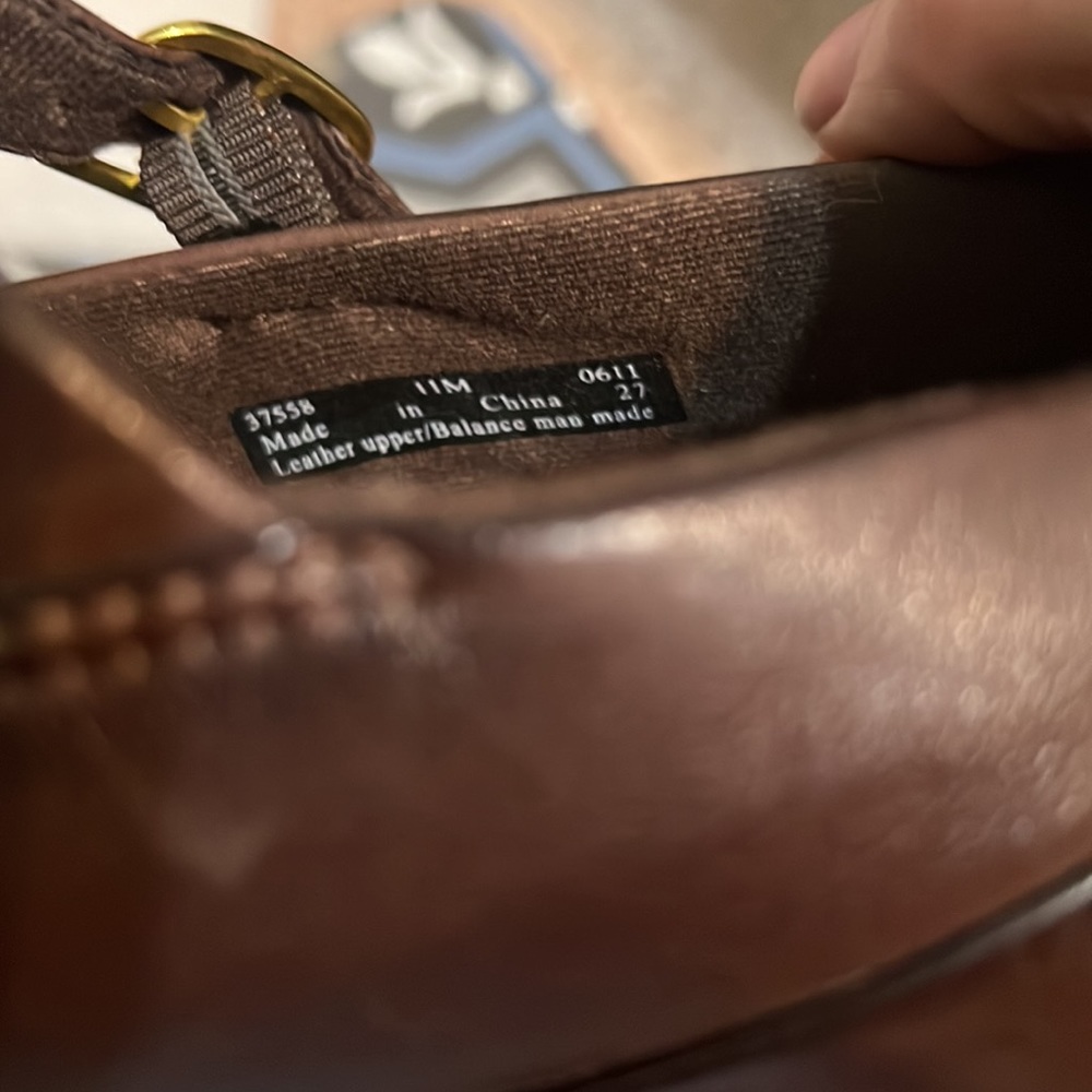 Clarks Bendables Artisan Scheme Day Mary Jane Leather Pump Brown Sz: 11M - Picture 5 of 15